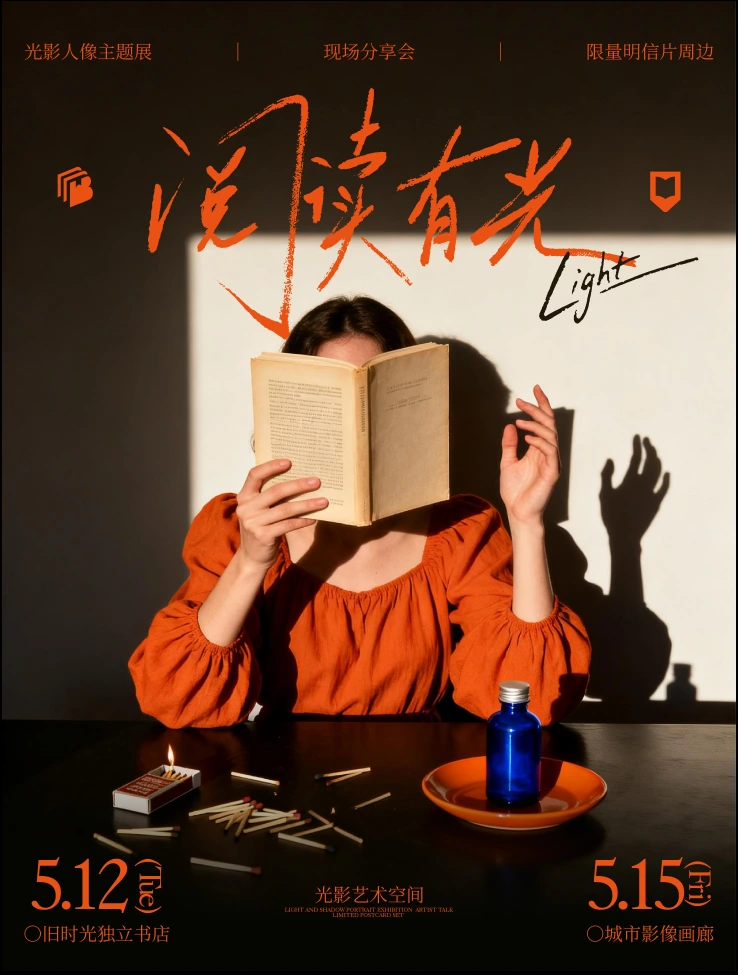 阅读有光海报完整画面